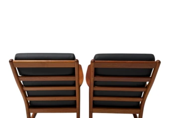 Mid-Century Modern Chairs and Hocker by Johannes Andersen for Silkeborg, 1960s